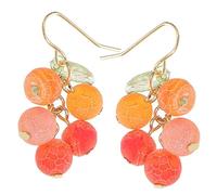 minkissy Orecchini Arancioni Goccia Pendenti Di Frutta Gioielli Per Orecchie Da Donna e Ragazze Per Compleanni Anniversari Festa