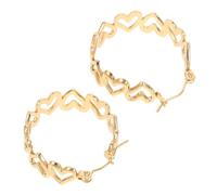 minkissy orecchini in acciaio inossidabile cerchi orecchini in titanio gioielli piercing alla conchiglia orecchini a cerchio avvolgenti gioielli piercing aderenti orecchini a maglie Golden