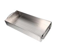 minkissy Organizer per Cucina in Acciaio Inossidabile Argento, Resistente alla Ruggine e Facile da Drenare, Contenitore per Posate per Organizzare Cassetto