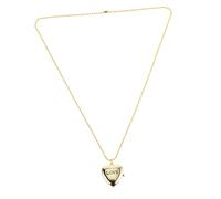 minkissy Orologio da appendere con collana dell'amore medaglione cuore d'oro collana di medaglioni per ragazze collana medaglione collana a cuore per lega Golden