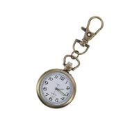 minkissy Orologio da Tasca Moschettone, Numeri Grandi, Lega di Zinco | Design a Portachiavi, Quadrante Chiaro e Resistente AI Graffi, per Controlli, Giri Clinici e Apprendimento