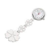 minkissy Orologio da Tasca per Infermiera Creativo Forma a Cinque Cuori, Lega di Zinco Bianco, Decorativo e Appeso, Regalo per Festival