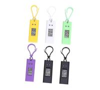 minkissy Orologio Digitale Portachiavi Per Studenti e Ragazzo Ragazza, Set 6 Pezzi, Piccolo Orologio Elettronico Da Tasca Movimento Preciso, Per Esami e Uso Scolastico, Resistente e Pratico