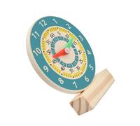 minkissy Orologio in Legno per Ragazzo Giocattolo Educativo Didattico Numeri Orologio Puzzle per Apprendimento Intellettuale Gioco Montessori per Sviluppo Cognitivo 1 Pezzo