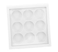 minkissy Palette Di Ombretti Scatola Di Ricambio Custodia 9 Griglie Blush Evidenziatore Contour Pan Tavolozza Di Trucco Vuota Fai Da Te Organizzatore Cosmetico Portatile Per Viaggi Feste