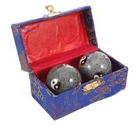 minkissy Palline per Massaggi alle Mani in Smalto e Baoding Yin Yang per Esercizi di Rafforzamento della Presa Rilassamento Muscolare e Allenamento Sensoriale Portatili per Tutte le Età