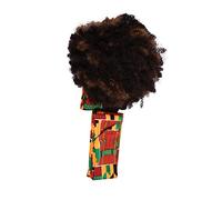 minkissy Parrucche Per Donne Parrucca Riccia Castana Con Turbante Parrucca Corta Cappello Parrucche Sintetiche Per Feste Parrucca in Pizzo Per Donne