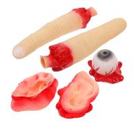 minkissy Parti Corporee per Halloween Orecchie Occhi Dita Realistici per Decorazioni e Scherzi Spettrale Colore Casuale