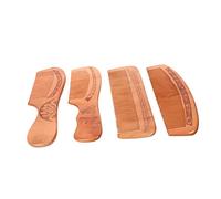 minkissy Peach Wood Scalp Pettine per Massaggio del Cuoio Capelluto Set di Pettini per a Denti Fini 4 Pezzi Strumento per Lo Styling dei in Legno Naturale