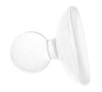 minkissy Pestello per Macinare in Cristallo Sintetico Satinato, Muller per Pigmenti e Minerali, Strumento Manuale per Laboratorio, Farmacia e Uso Domestico, Pestello a Fondo Piatto