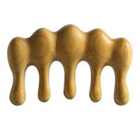 minkissy Pettine Gua Sha in Legno Strumento Massaggiante Per Capelluto Pettine Per Capelli Design Semplice e Pratico Uso Domestico Viaggio