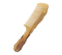 minkissy Pettine in Corno Naturale Intagliato Strumento Portatile Design Elegante per Massaggio Confortevole e Antistatico per Uso Domestico Adatto a Tutte le Età