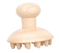 minkissy Pettine Massaggiante in Legno di Faggio Antistatico per Capelli Massaggiatore Portatile per Capelluto Sollievo da Stress e Relax Muscolare Design Sicuro con Angoli Smussati