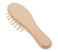 minkissy Petto Massaggiante Mini Spazzola Per in Legno Cuscino Per Districare Ricci e Lisci Per Viaggi e Cura Del Capelluto