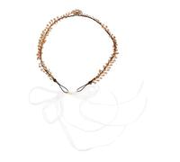minkissy Pezzo Foglia tiara fasce per donne accessori per da sposa per le donne Banda per fascia da fata per donna accessori cosplay fil di ferro D'oro