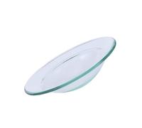 minkissy Piatto Scaldacera di Ricambio in Vetro 10 Cm per Diffusore Oli Essenziali e Aromaterapia, Piattino Scaldacera Doppio Uso per Casa e Relax