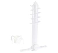 minkissy Picchetto per Ombrellone da Spiaggia Resistenza al Vento e Fissaggio Sicuro 2 Pezzi in ABS Bianco Accessorio Portatile per Spiaggia e Giardino per Spiaggia e Giardino