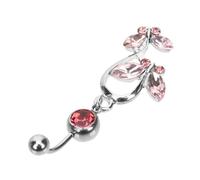 minkissy Piercing Allombelico A Farfalla Elegante in Acciaio Inossidabile Accessorio Di Moda
