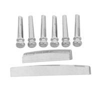 minkissy Piroli per Chitarra Acustica in Metallo Artefatto Ausiliario per Chitarra Folk per Pirolo Sella del Capotasto Piroli del Ponticello