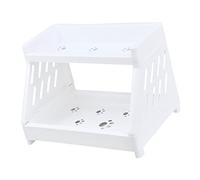 minkissy Porta Cosmetici A 2 Strati Organizer Per Trucco Per Mobiletto Da Bagno