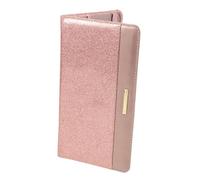 minkissy Porta Libretto Degli Assegni Di Grandi Dimensioni Portafoglio Di Carte Da Donna Per Viaggio Durante La Notte Borsa Portafoglio Passaporto Rose Gold Pelle Sintetica