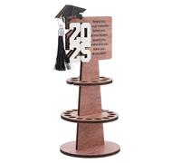 minkissy Porta Soldi in Legno Doppio Strato 2025 per Laurea, Portamonete e Porta Tessere Elegante per Feste di Laurea e Decorazioni Fotografiche