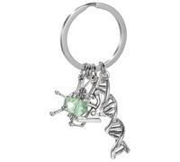 minkissy Portachiavi Microscopio in Lega Alta Resistenza Ciondolo Biologia e Microbiologia per Borsa e Chiavi Regalo Scientifico Originale per Studenti e Appassionati di Scienze