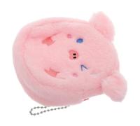 minkissy Portafoglio in Peluche A Forma Di Maiale Per Donna Piccolo Con Cerniera Accessorio Di Moda Con Design A Forma Di Animale