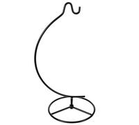 minkissy Portavasi da Balcone in Ferro Nero a Forma di Mezzaluna Supporto Appendibile per Bottiglie di Vetro e Piante Pendenti, per Decorare Stanza e Scrivania