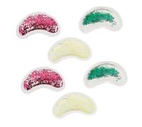 minkissy Prodotti Per La Degli Occhi - 6 Cuscinetti Oculari in Gel Con Paillettes Impacchi Oculari Rinfrescanti A Forma Di U Per Borse Sotto Gli Occhi E Occhi Stanchi