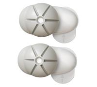 minkissy Protezione Sicurezza Porta Ragazzo Ragazza 2 Pezzi Fermaporta Bianco in Abs e Tpe Anti-pizzicamento Dita per Porte e Finestre Silenzioso