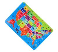 minkissy Puzzle in Legno Mappa per Bambini Educativo Interattivo 2 in 1 per Sviluppare Competenze Geografiche e Linguistiche