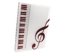 minkissy Raccoglitore Spartiti Musicali Trasparente Opaco e Rosso Cartella Porta Documenti Portatile per e Scuola Organizer Leggero e Compatto