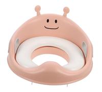 minkissy Riduttore per Vasino e Seggiolino per Wc per Ragazzo Ragazza Maniglie Antiscivolo, Schienale Alto Ergonomico, Cuscino in Pvc Morbido, per Allenamento Indipendente in Bagno