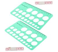 minkissy Righello per Misurare il Capezzolo in Silicone Verde, Strumento Compatto e Preciso la Misurazione della Taglia del Seno della Flangia, come Regalo per Mamme