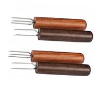 minkissy Rotolo Da 4 Pezzi per allungamento estensore moxa portatile forchetta porta cono moxa naturopatia contenitori estensore per moxibustione in legno forcella estensore
