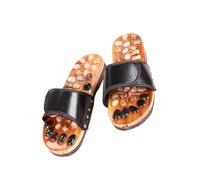 minkissy Sanità Shiatsu Relax Pantofole Plantari Pantofole Digitopressione Massaggio Pantofole Acupoint Massaggio Scarpe Pantofole Unisex Scarpe per il Tempo Libero Uomini e Donne in Legno