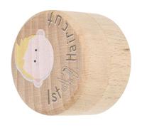 minkissy Scatola Dei Ricordi in Legno Per Primo Taglio Di Chioma e Denti Forma Rotonda Ampia Capacità Per Conservare Ciocche e Dentini Adatta Ragazzo Ragazza Ragazza e Shower