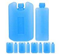 minkissy Scatola di Cristalli di Ghiaccio per Ventilatore e condizionatore, 10 Pezzi, PE Blu, Raffreddamento a Tenuta, Continua, per Vacanze estive
