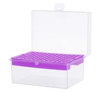 minkissy Scatola di Plastica Trasparente per Puntali Pipetta, 96 Pozzetti, Custodia per Provette da Laboratorio, Adatta per Conservazione e Gestione in Laboratori Scientifici e Didattici