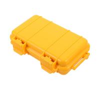minkissy Scatola per Cellulari e Valori, Custodia da Campeggio in Abs Giallo, Leggera e Portatile, Adatta a Escursioni e Attrezzature Elettroniche