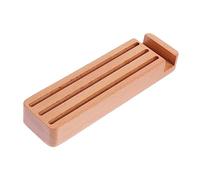 minkissy Scatola Per Plettri Per Chitarra in Legno Multifunzionale Supporto Per Cellulare Contenitore Compatto e Durevole Per Chitarra Elettrica e Acustica Colore Cachi