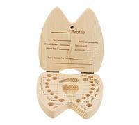 minkissy Scatola Portadentini da Latte per Bambini in Materiale Sintetico Etichette e Fori Adatti, come Scatola dei Ricordi per Ragazzi e Ragazze da Tenere Sul Comodino