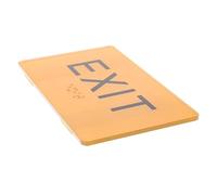 minkissy Segnale Di Uscita Con Etichetta Braille Segnaletica Braille Per Esterni in Acrilico Cartello Di Uscita in Acrilico
