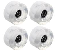 minkissy Set 1 Paio Ruote da Pattinaggio Roller Skate Luci Lampeggianti, Ruote in Pu per Pattini Indoor e Pista da Skating, Migliorano Comfort e Visibilità