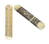 minkissy Set 2 Pezzi Custodia Mezuzah in Lega di Zinco con Pergamena, Decorazione Murale e Benedizione della Casa per Occasioni Ebraiche e Hanukkah