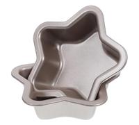 minkissy Set 2 Stampi per Plumcake in Acciaio al Carbonio Antiaderente a Forma di Stella da 10 Cm, Teglie per Dolci Fatti in Casa e Pane Tostato, Utensili da Forno per Cucina Domestica