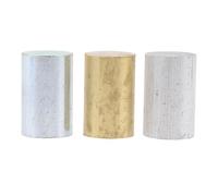 minkissy Set 3 Cilindri in Metallo per Esperimenti di Densità, Cilindri di Rame, Ferro e Alluminio da 32x20mm, Superficie Liscia e Struttura Stabile per Uso Scolastico e Didattico