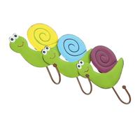 minkissy Set 3 Ganci Forma di Lumaca Accessori Organizzativi per Bagno e in Ferro Colorato, Decorativi e Salvaspazio per Ufficio e Soggiorno