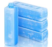minkissy Set 4 Bustine Ghiaccio Riutilizzabili Blu in PE per Logistica a Catena del Freddo e Conservazione Alimenti